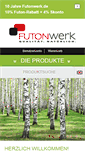 Mobile Screenshot of futonwerk.de